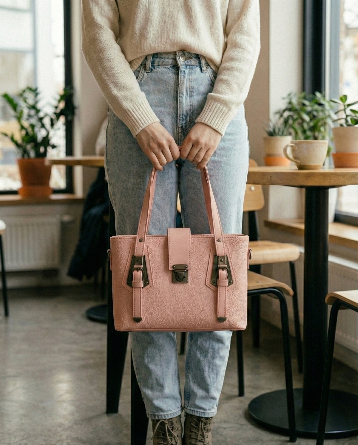 Pink Fluer Tote