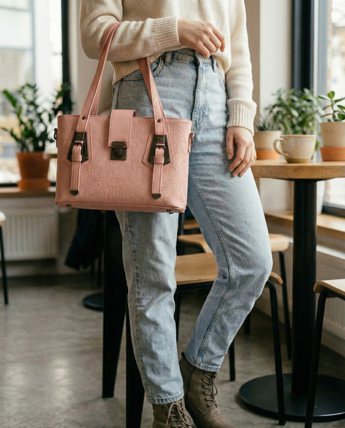 Pink Fluer Tote